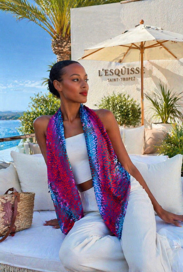 Convertible Quick Dry Cover Up in Tropical (Wear 5 Ways) | Made in USA