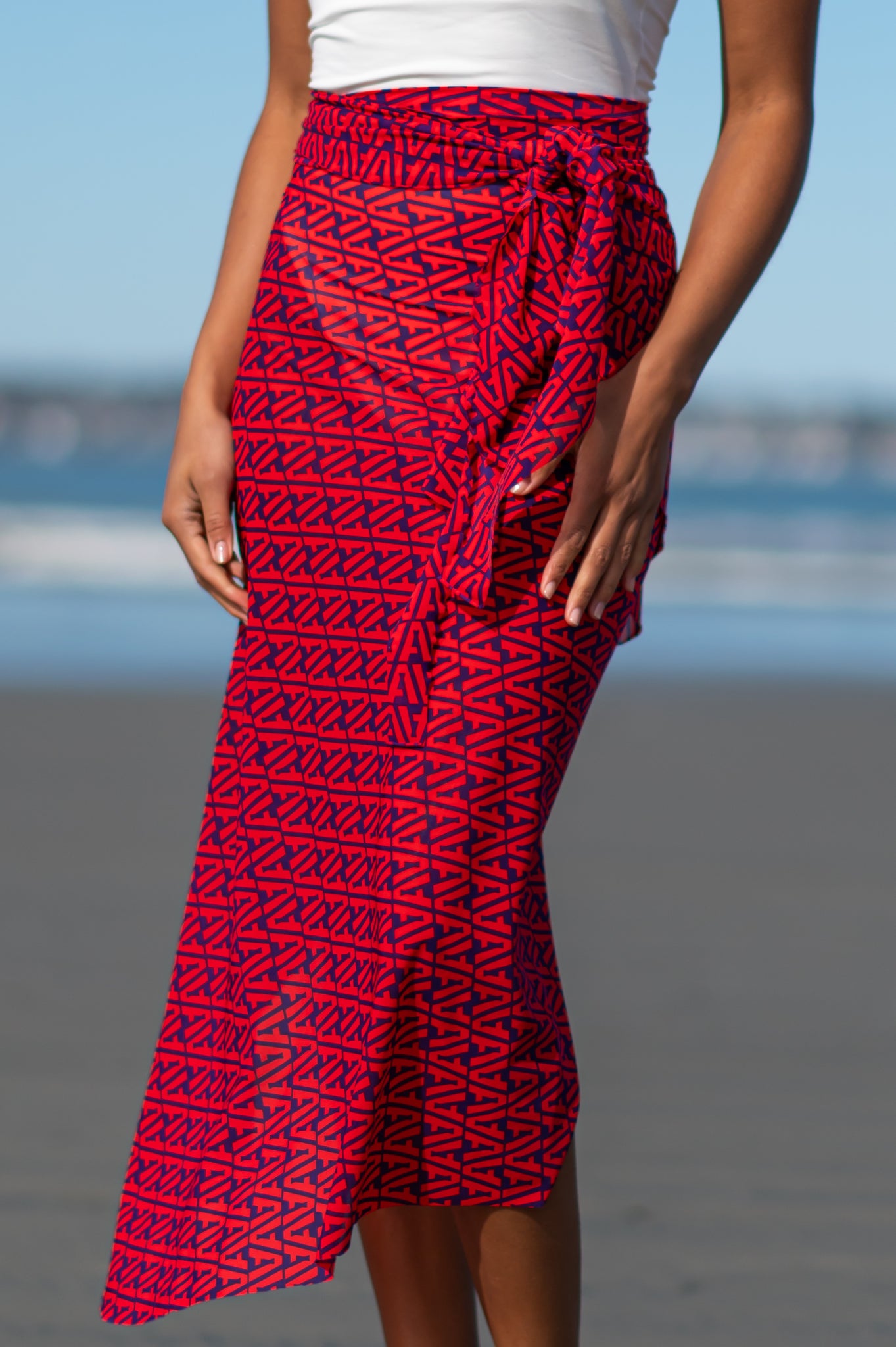Quick Dry Cover Up (Coral Logo Print, Wear it 5 Ways!)