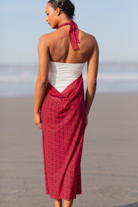 Quick Dry Cover Up (Coral Logo Print, Wear it 5 Ways!)