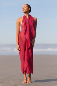 Quick Dry Cover Up (Coral Logo Print, Wear it 5 Ways!)