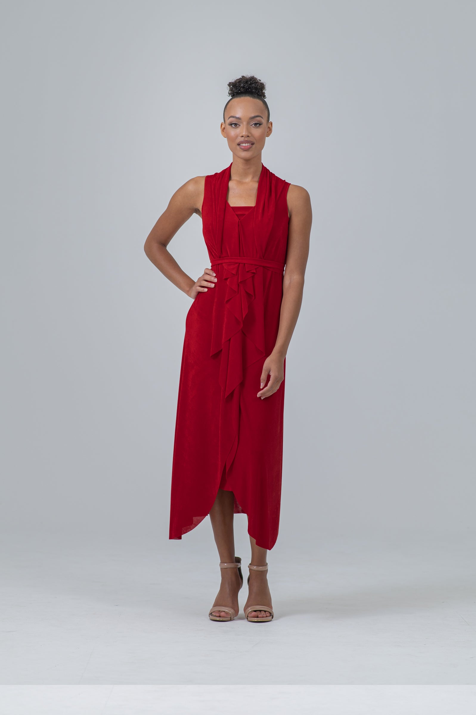 Sleeveless Dress in RED (2 Piece Set, Wear it Endless Ways!)